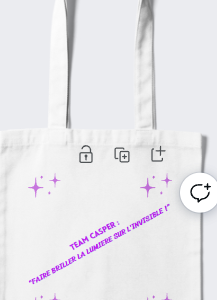 Tote Bag "Faire briller la lumière sur l'invisible"
